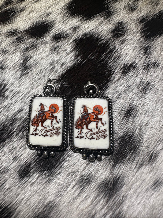Cowboy way earrings