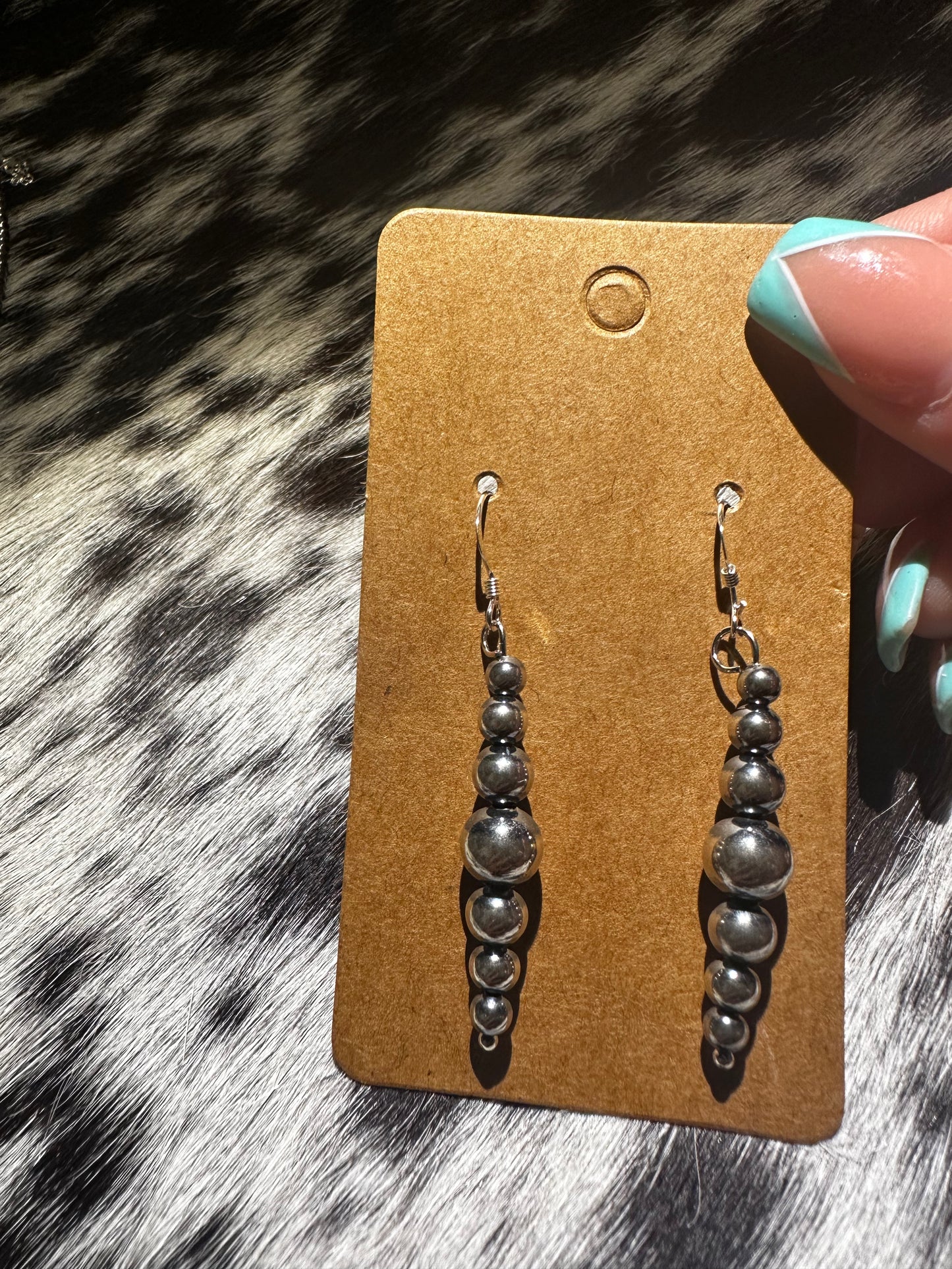 Sterling silver dangle earrings