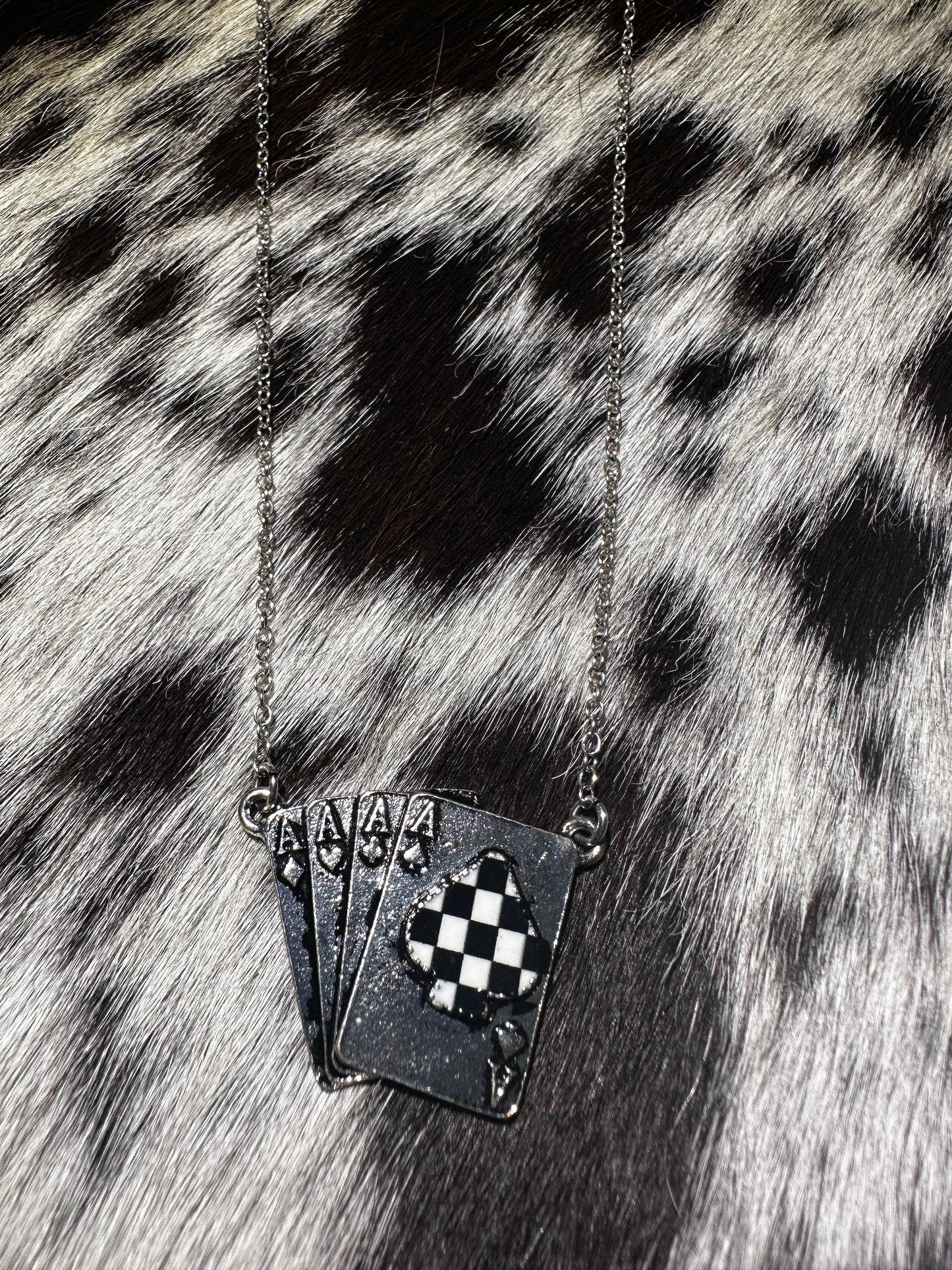 Checkered Ace necklace