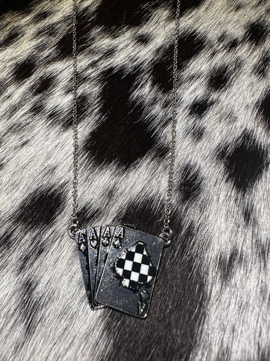 Checkered Ace necklace