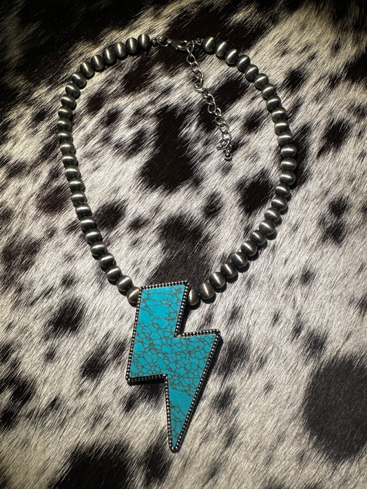 Large lightning necklace