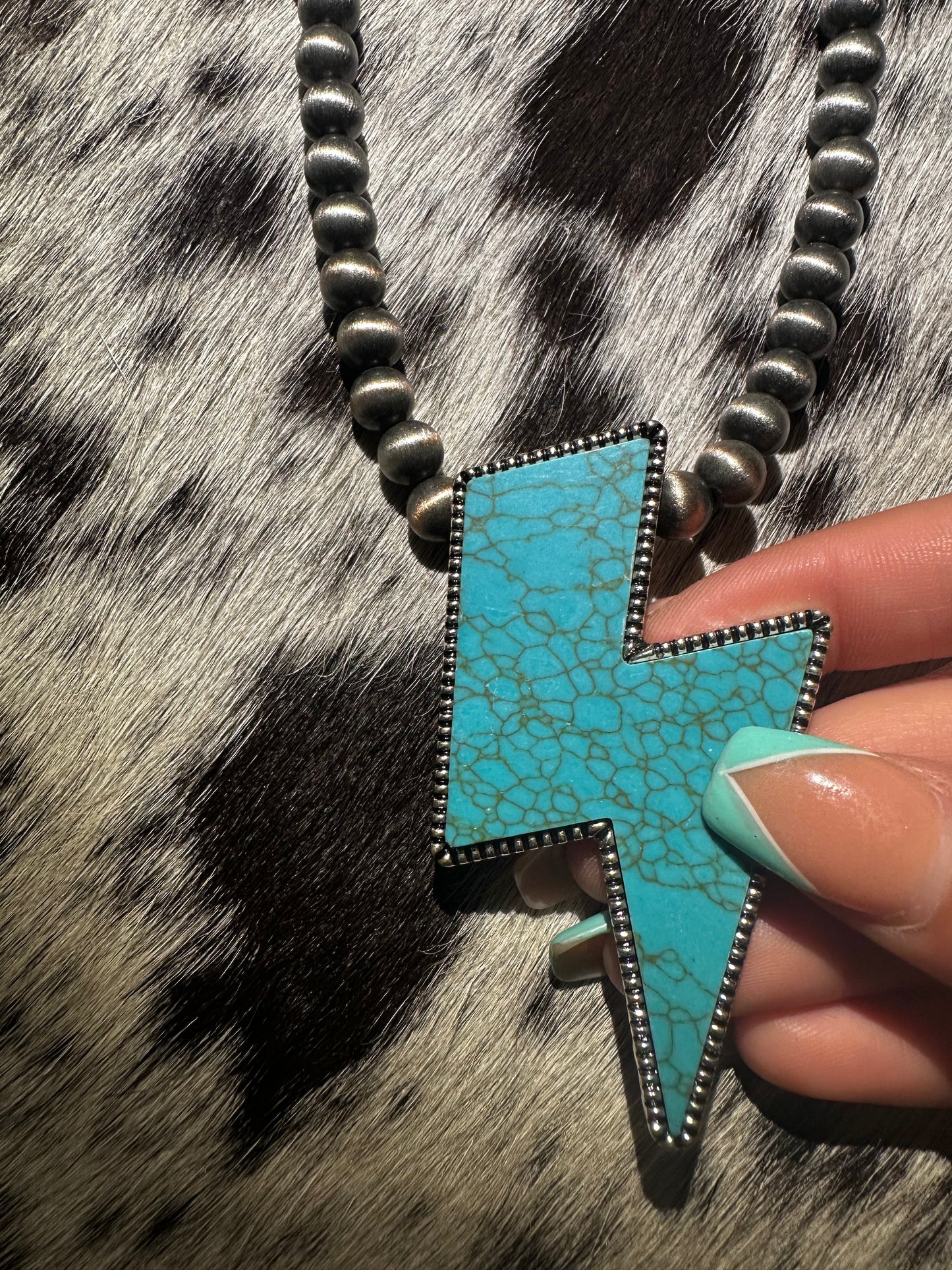 Large lightning necklace