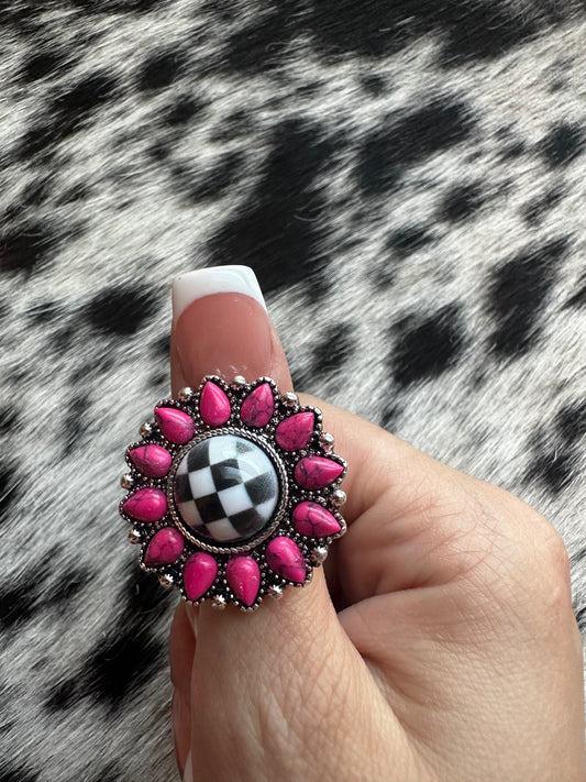 Pink stretch ring