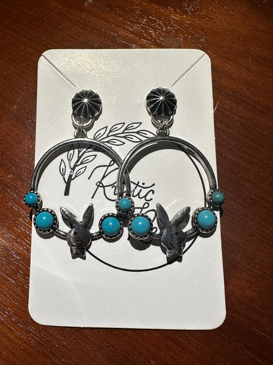 Playboy hoop earrings