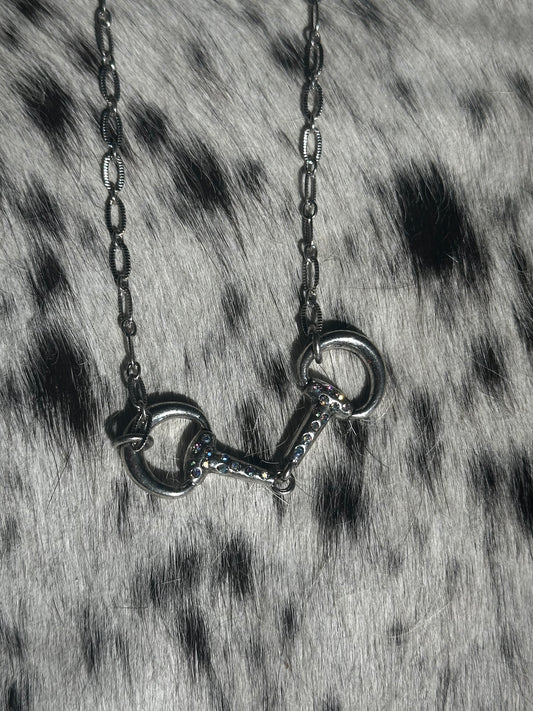 Snaffle bit necklace