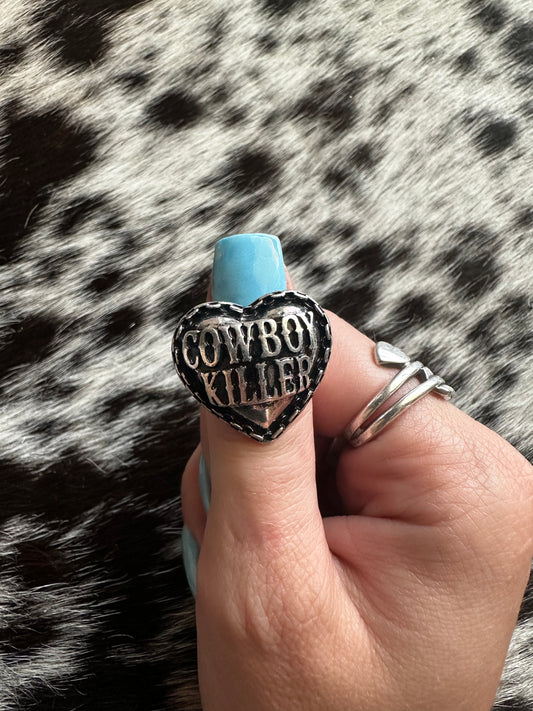 Adjustable cowboy killer ring