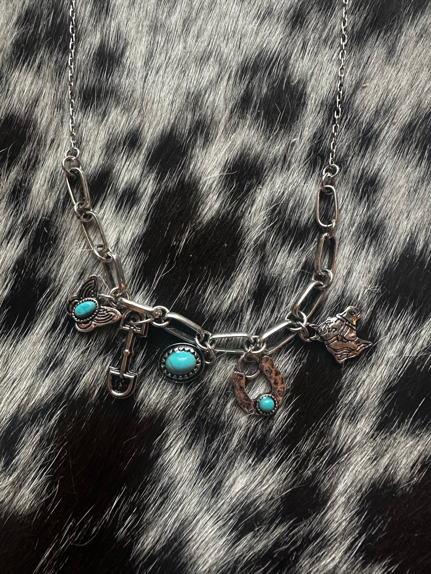 Horse charm necklace
