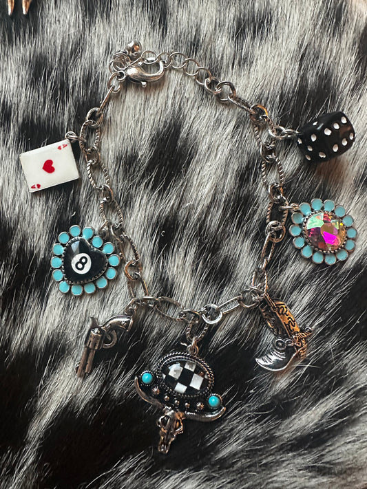 Longhorn charm bracelet