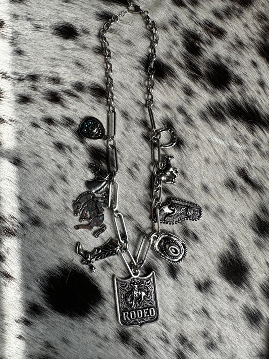 Rodeo charm necklace