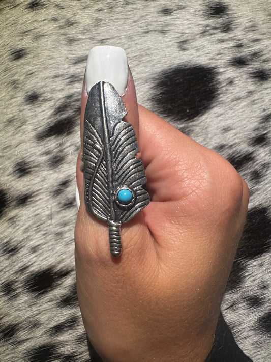 Adjustable feather ring