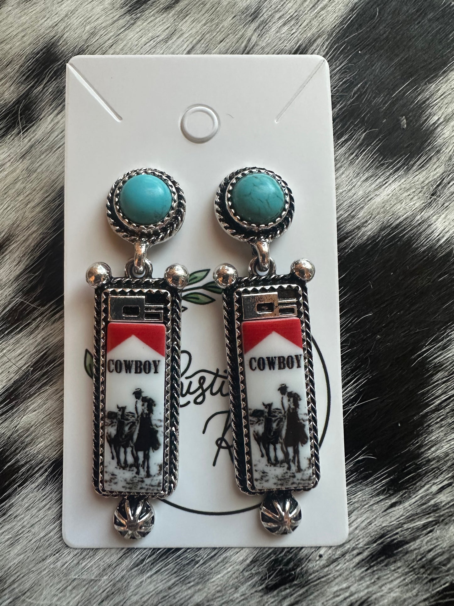 Cowboy lighter earrings
