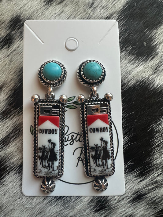Cowboy lighter earrings