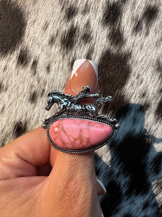 Adjustable Pink BH ring