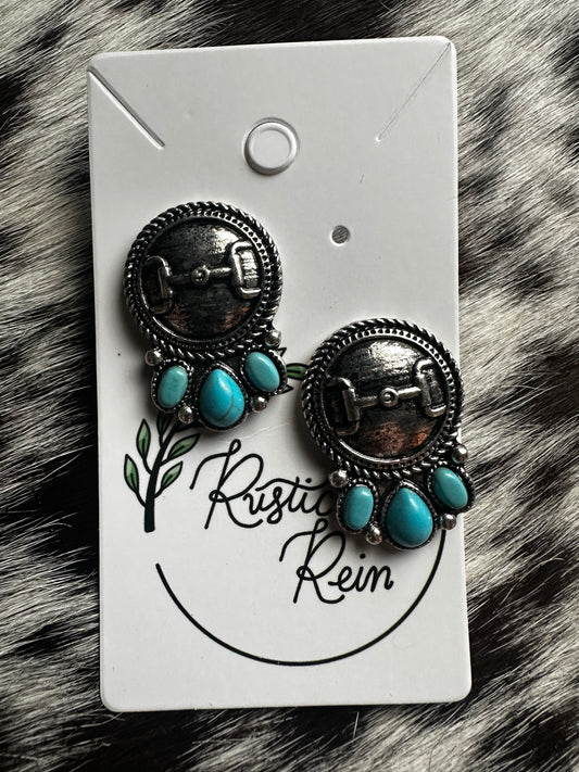 Snaffle bit earrings