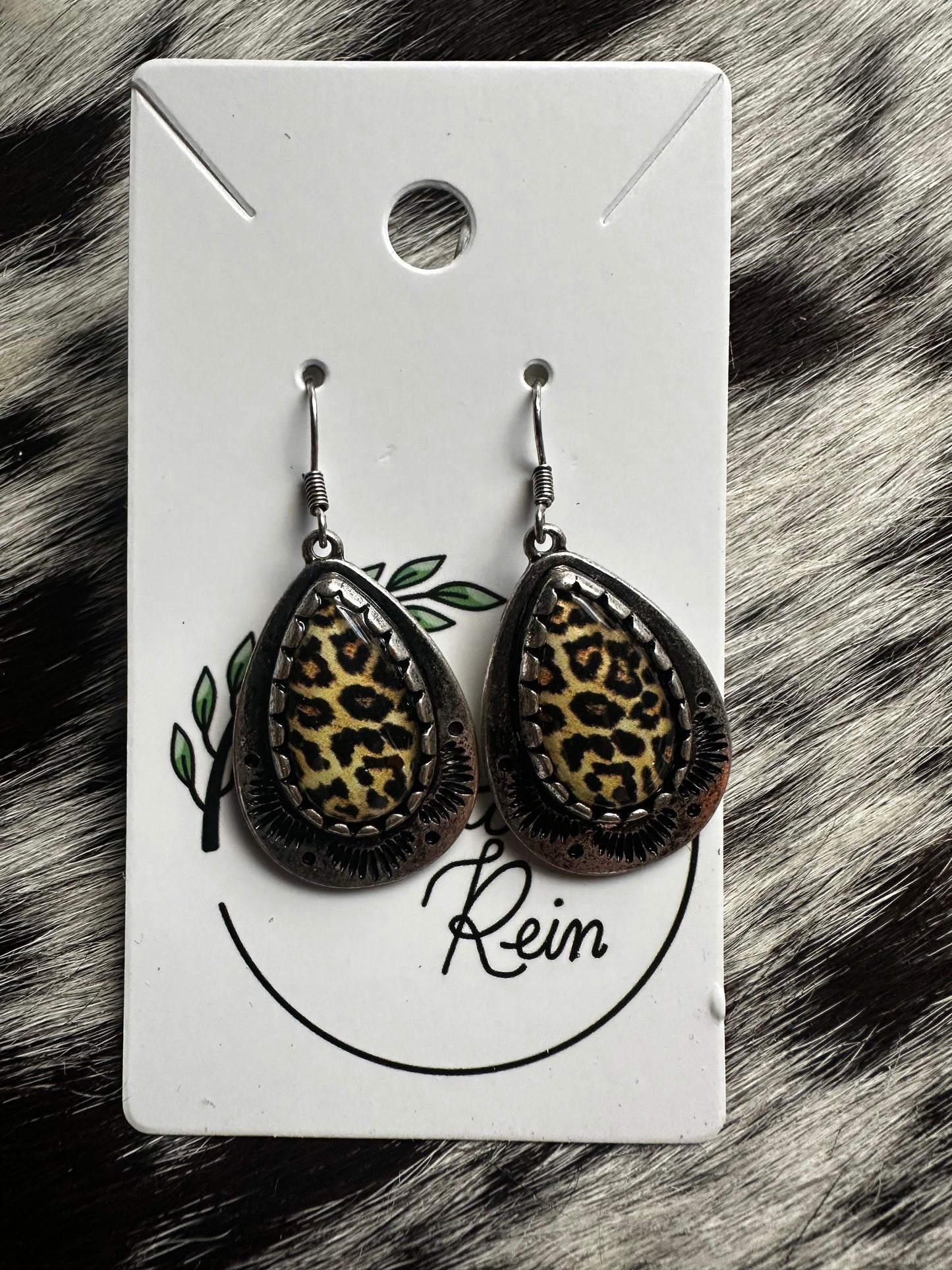Cheetah earrings