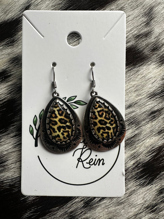 Cheetah earrings