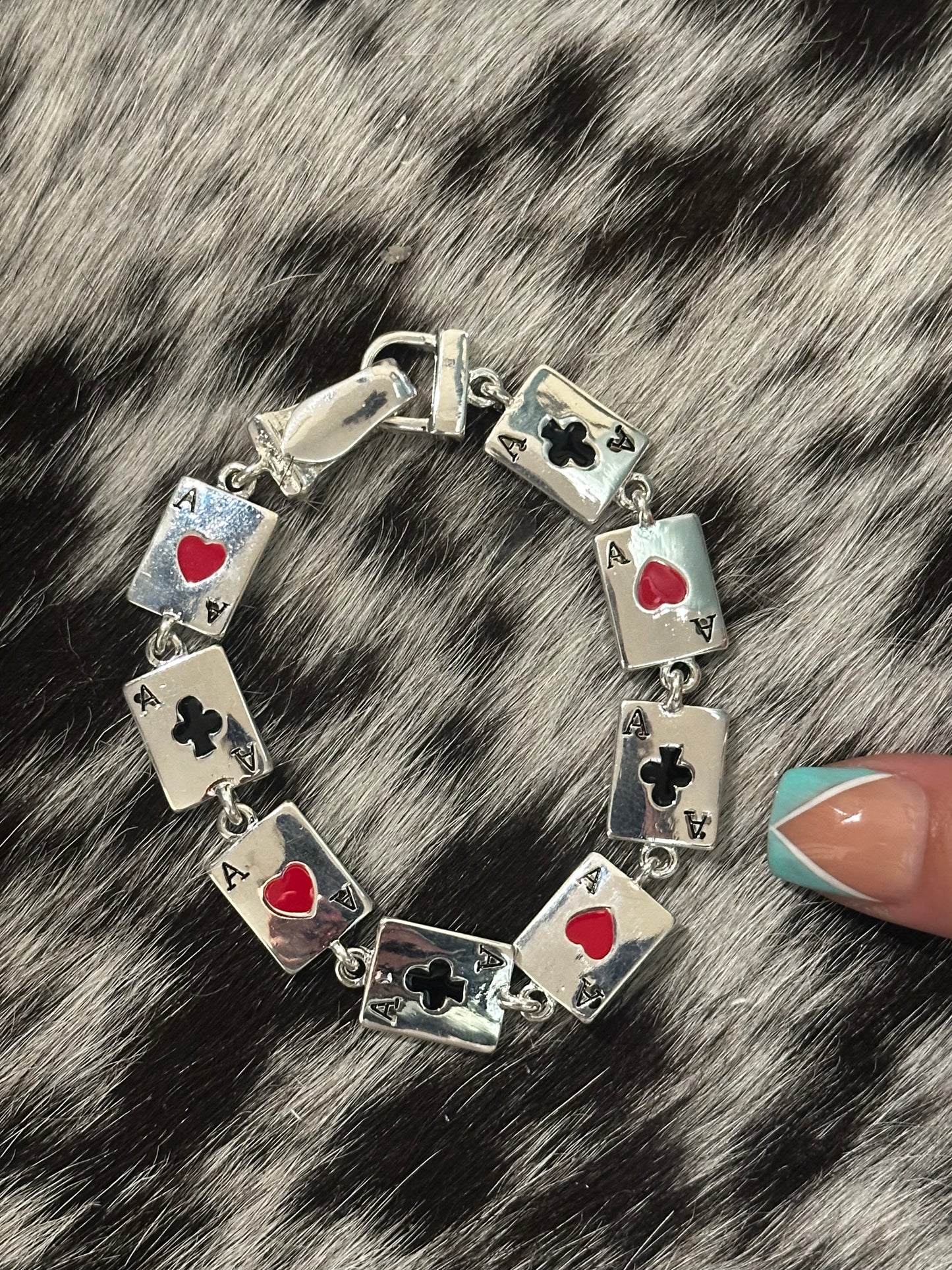 Ace card bracelet