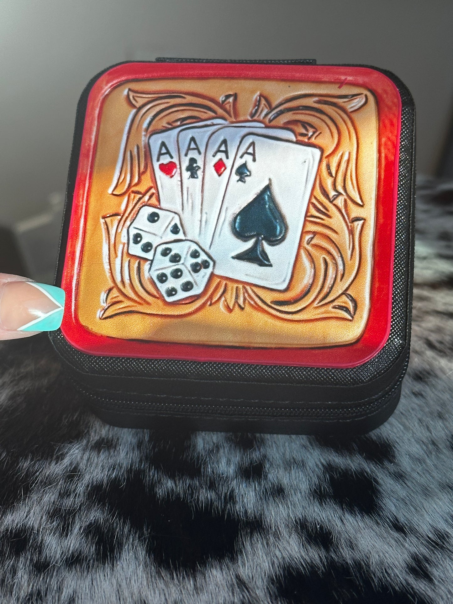 Ace card jewelry box