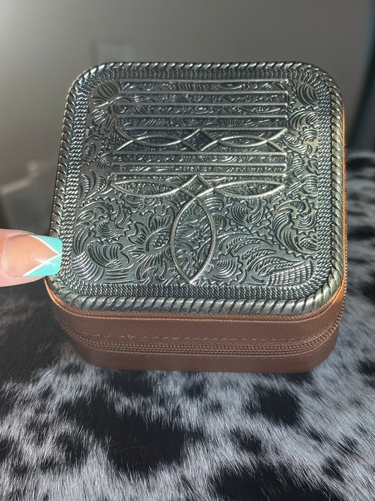 Boot stitch jewelry box