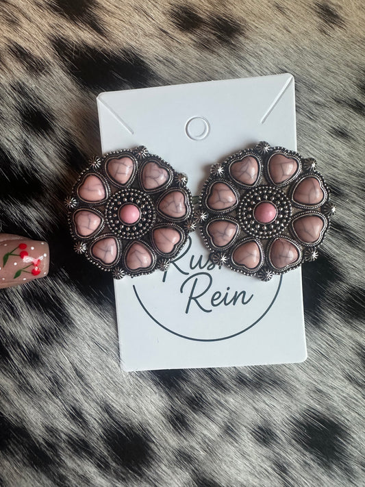 Pink Kyra earrings