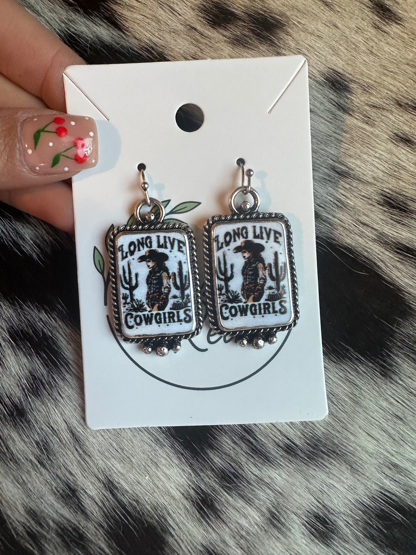 Long live cowgirls earrings