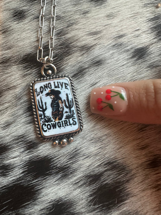 Long live cowgirl necklace