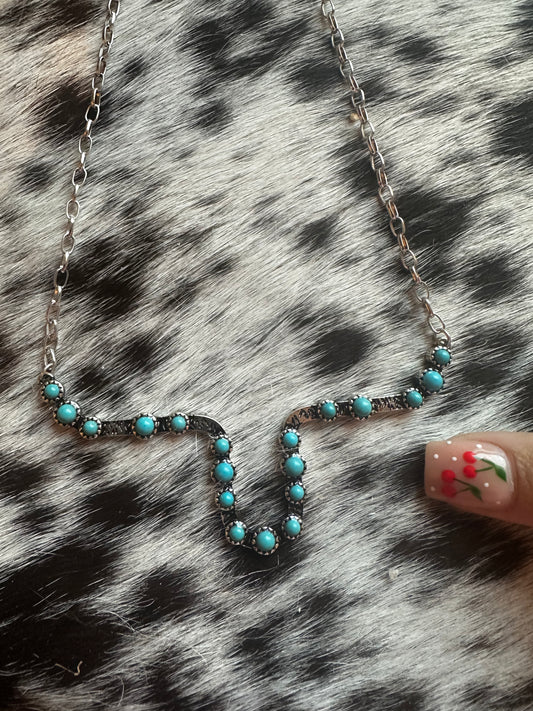 Longhorn necklace