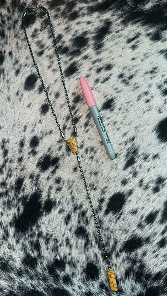 Sunrise lariat necklace