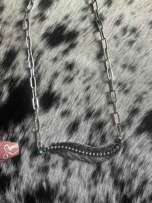 Feather necklace