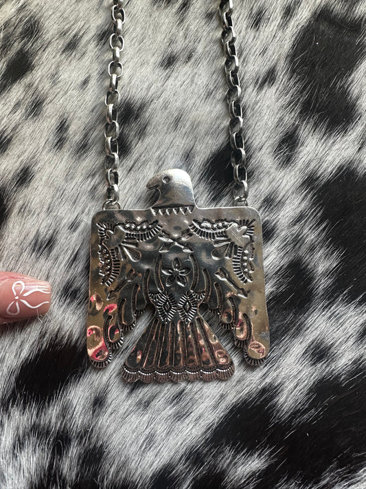 Large thunder bird necklace