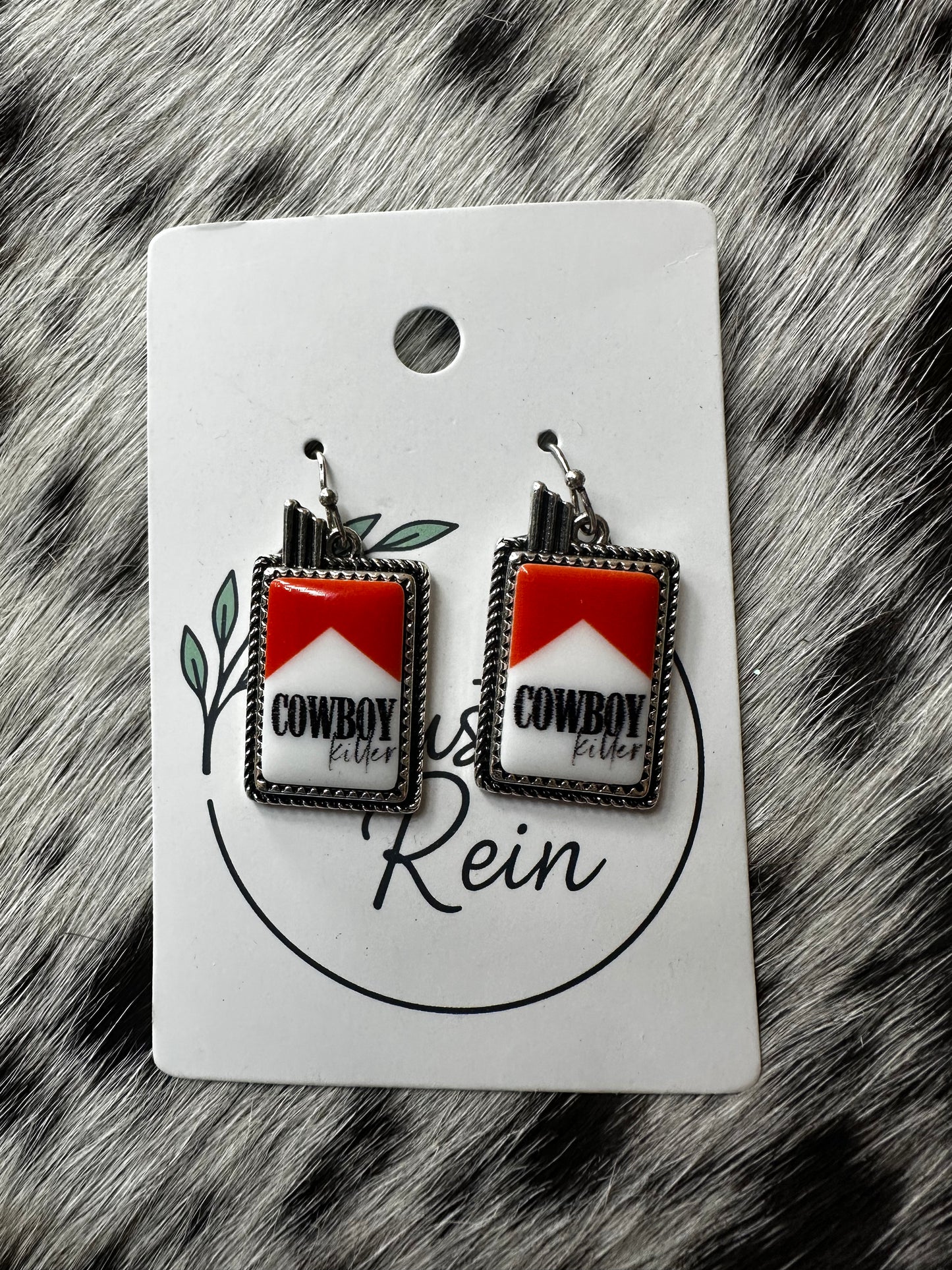 Cowboy killer cig earrings