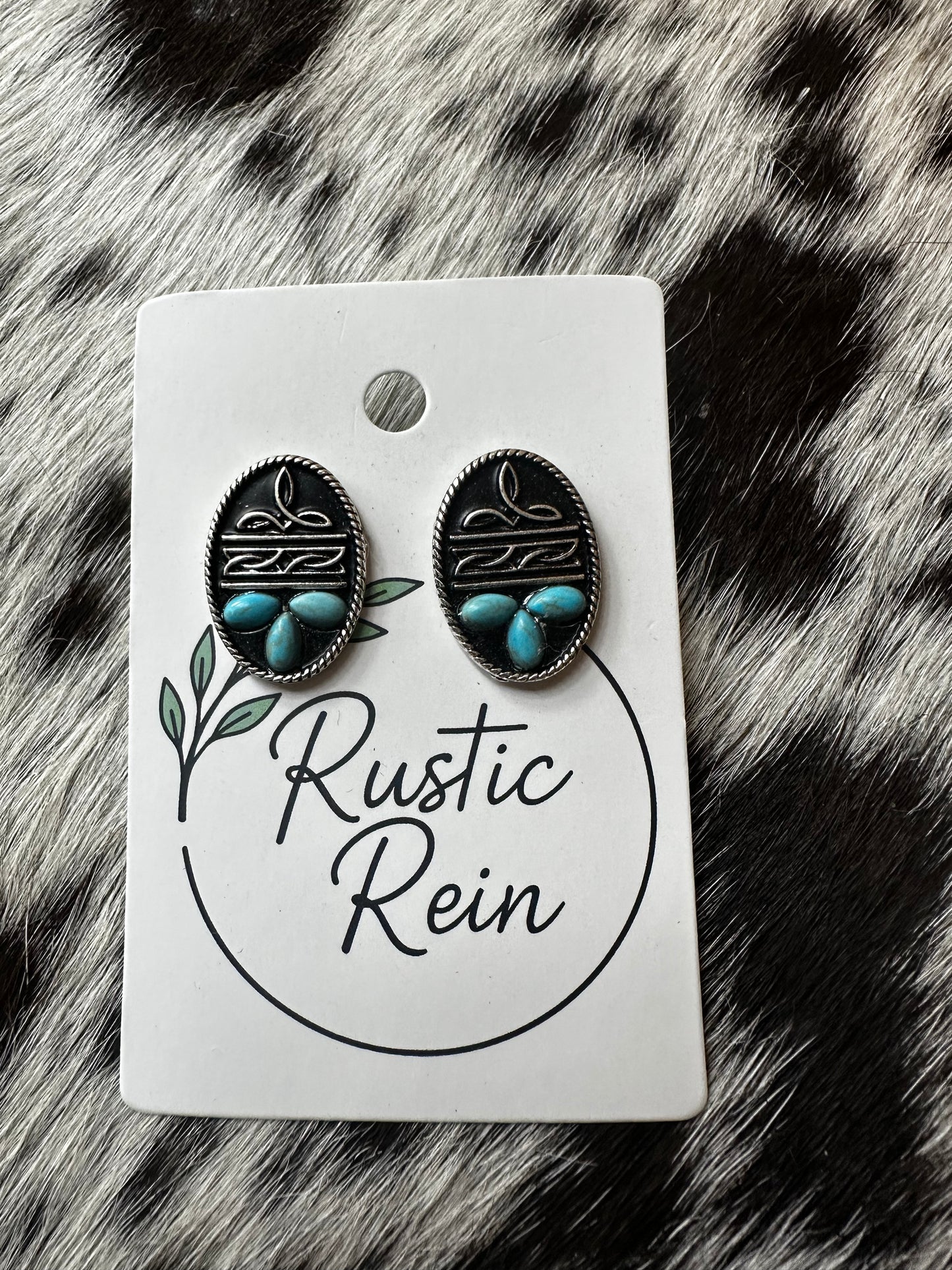 Boot stitch earrings