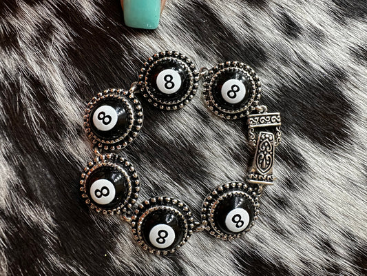 8 ball clip bracelet