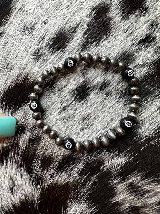 8 ball stretch bracelet