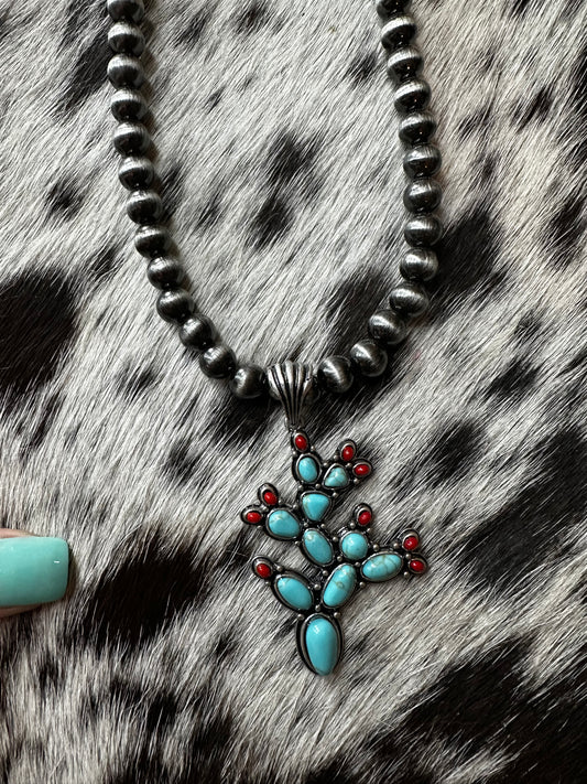 Cactus necklace