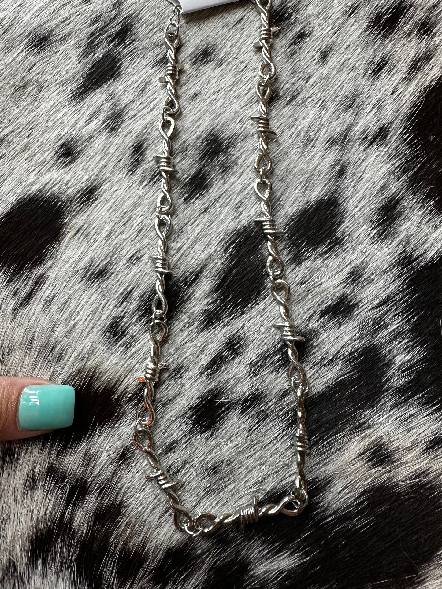 Barbed wire necklace