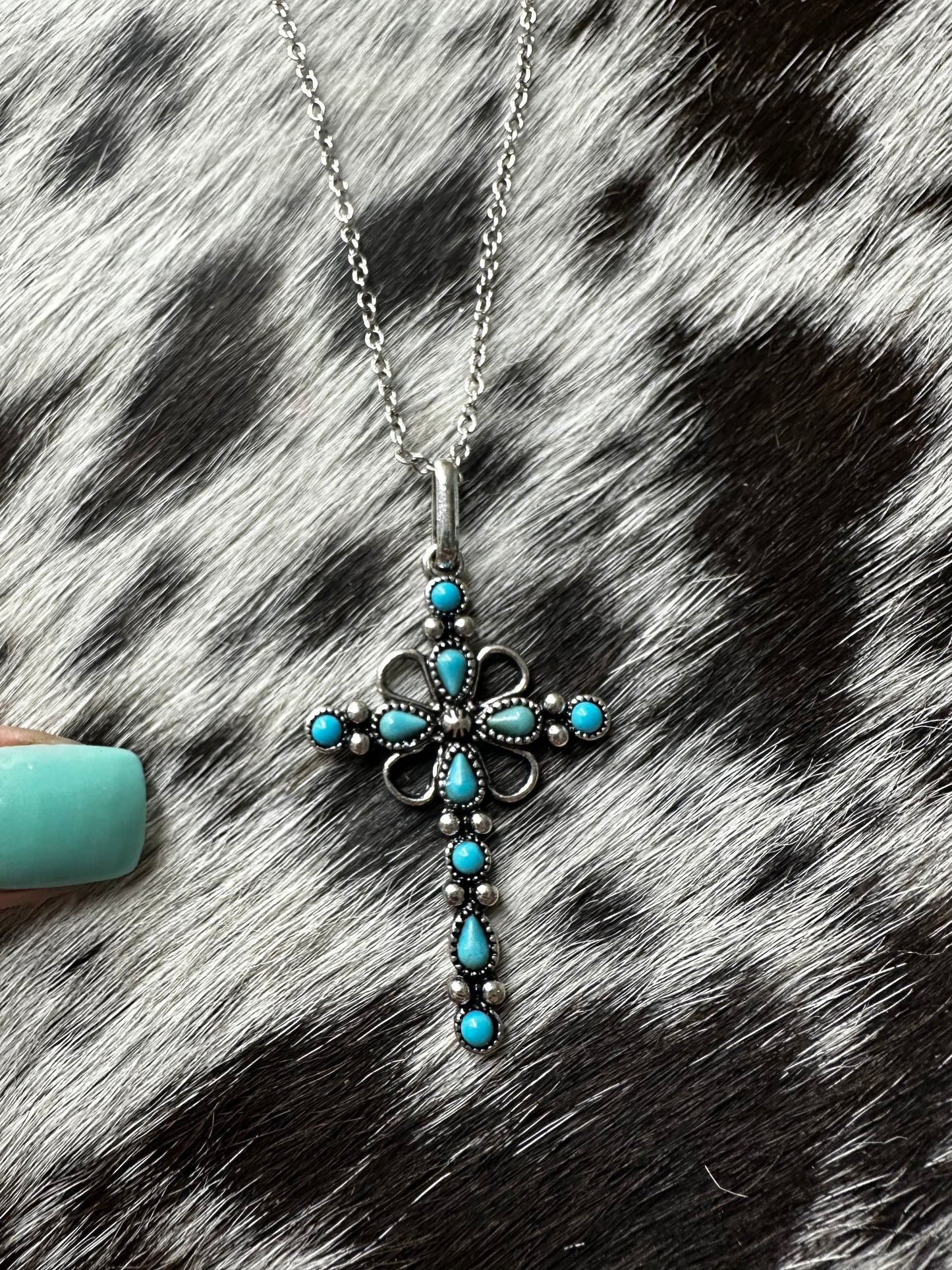 Cora cross necklace