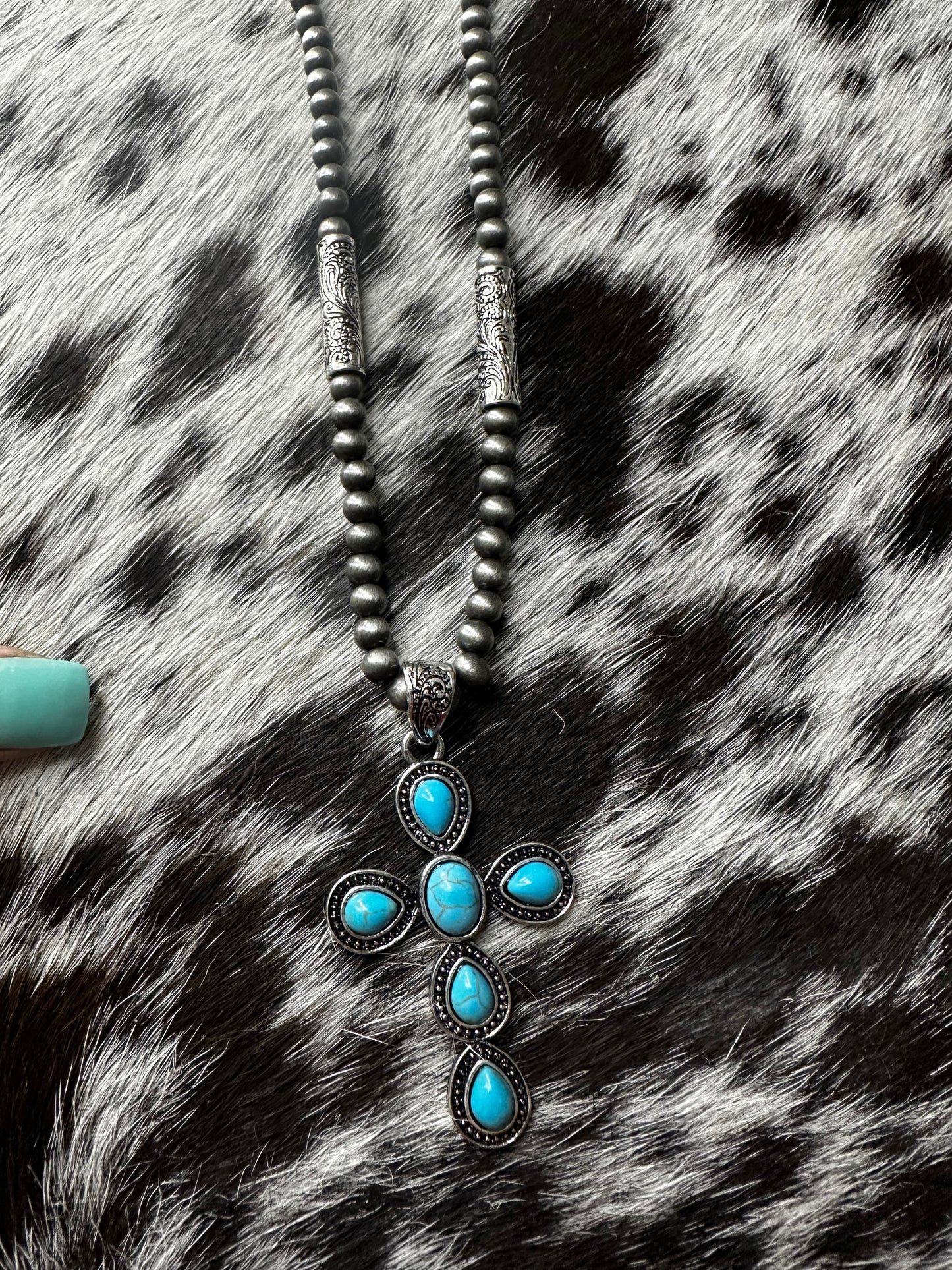 Taytum cross necklace