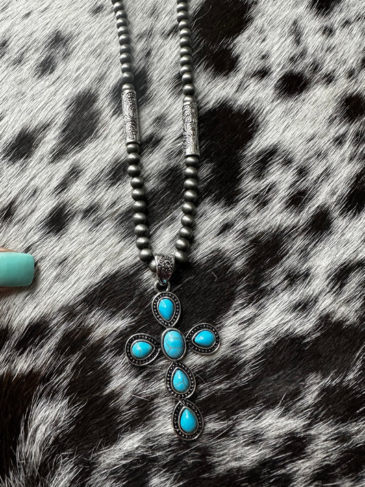 Taytum cross necklace