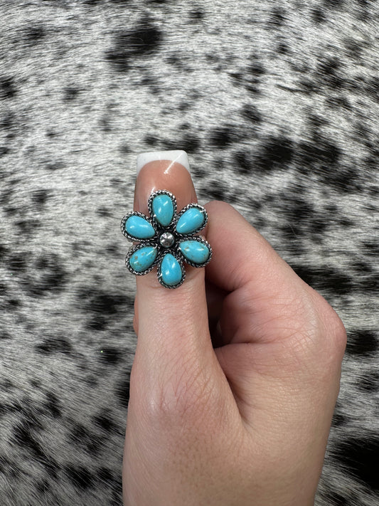 Adjustable Rope flower ring